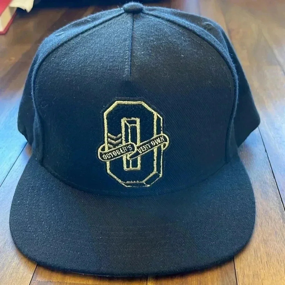 October’s Very Own black snap back hat OVO